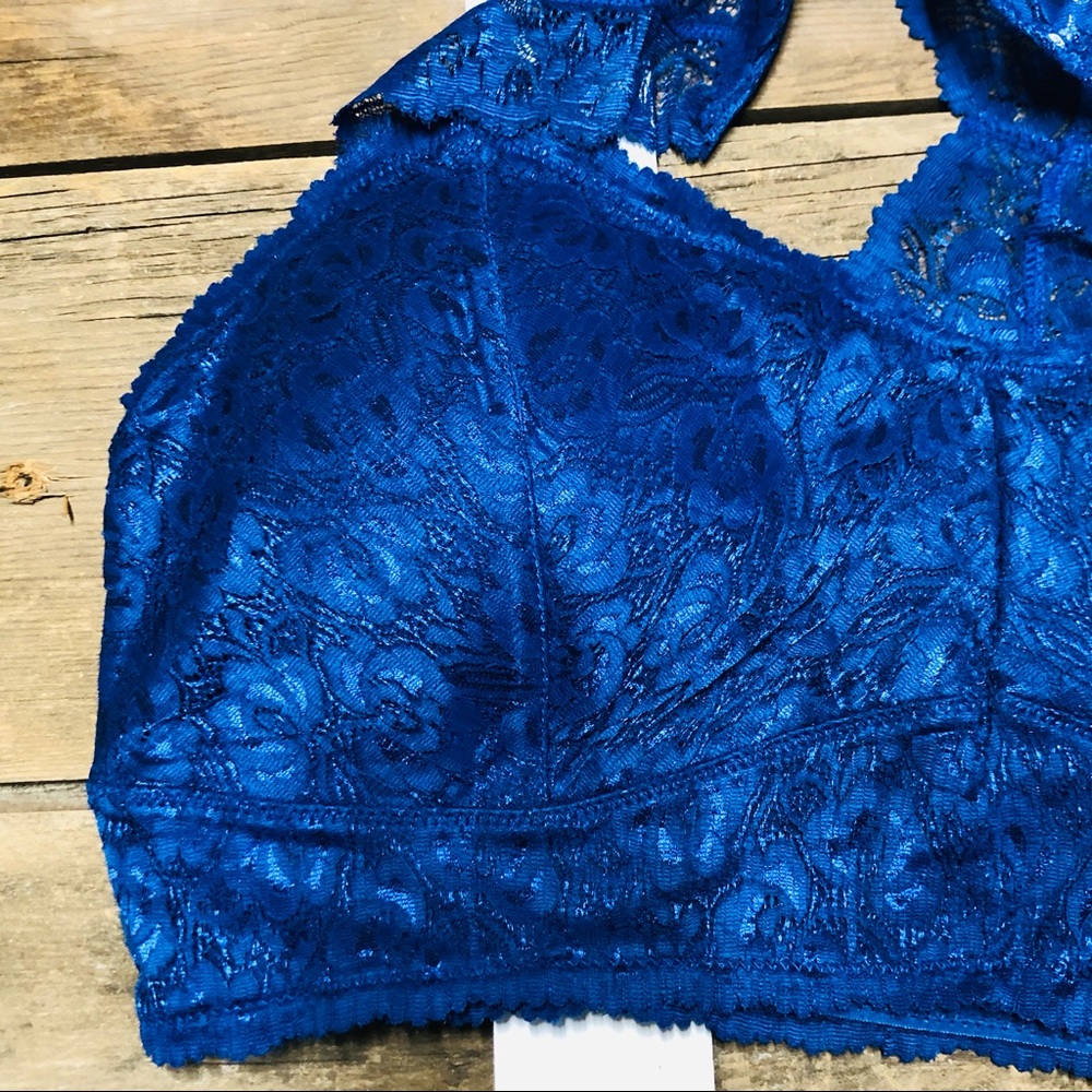 NEW! Zenana Outfitters Lace Racerback Bra Bralette - Picture 7 of 8